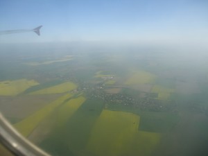 Чехия вид с самолета